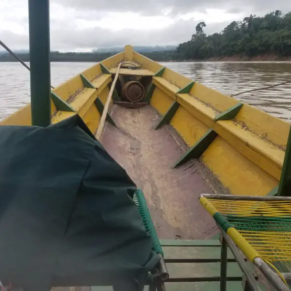Canoe trip in the amazon jungle