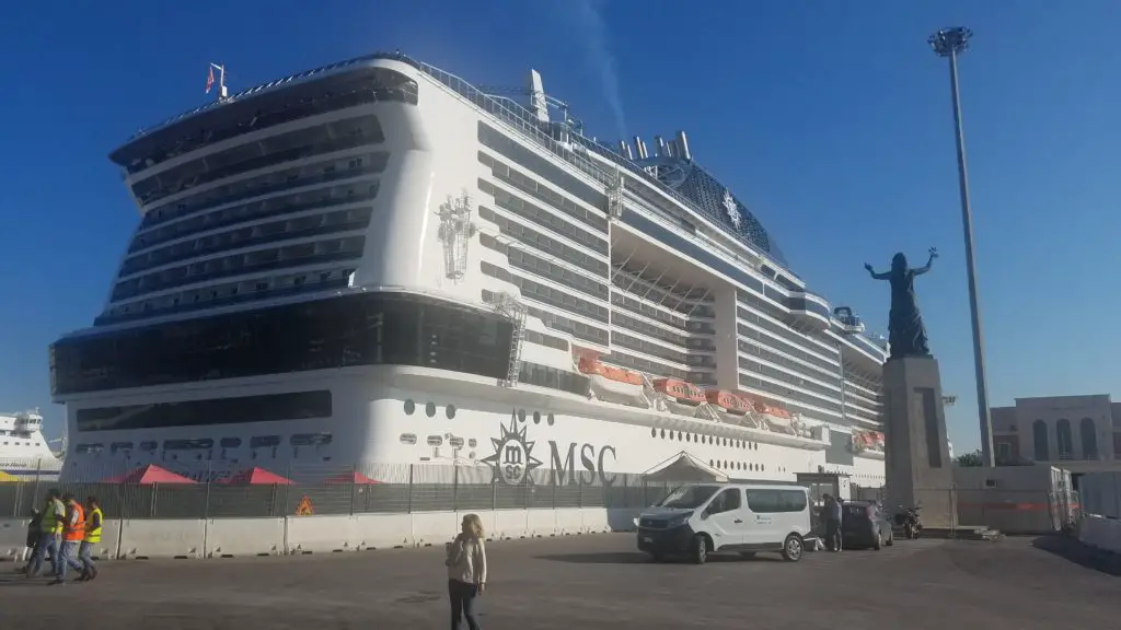 cruise ship at dock
