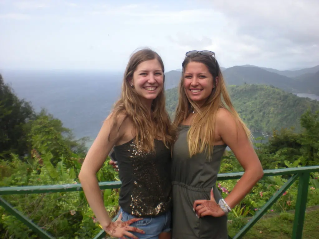 View on top of the Northern Range in Trinidad