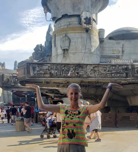 Holding up the Millennium Falcon