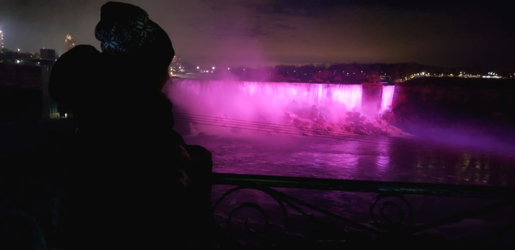 Niagara Falls illumination at Festival of Lights