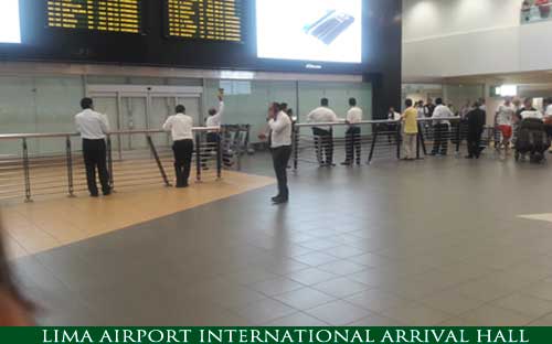 Lima Airport international arrival hall