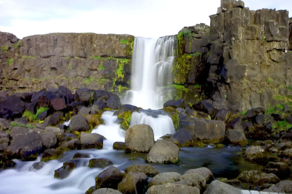 waterfall in Iceland