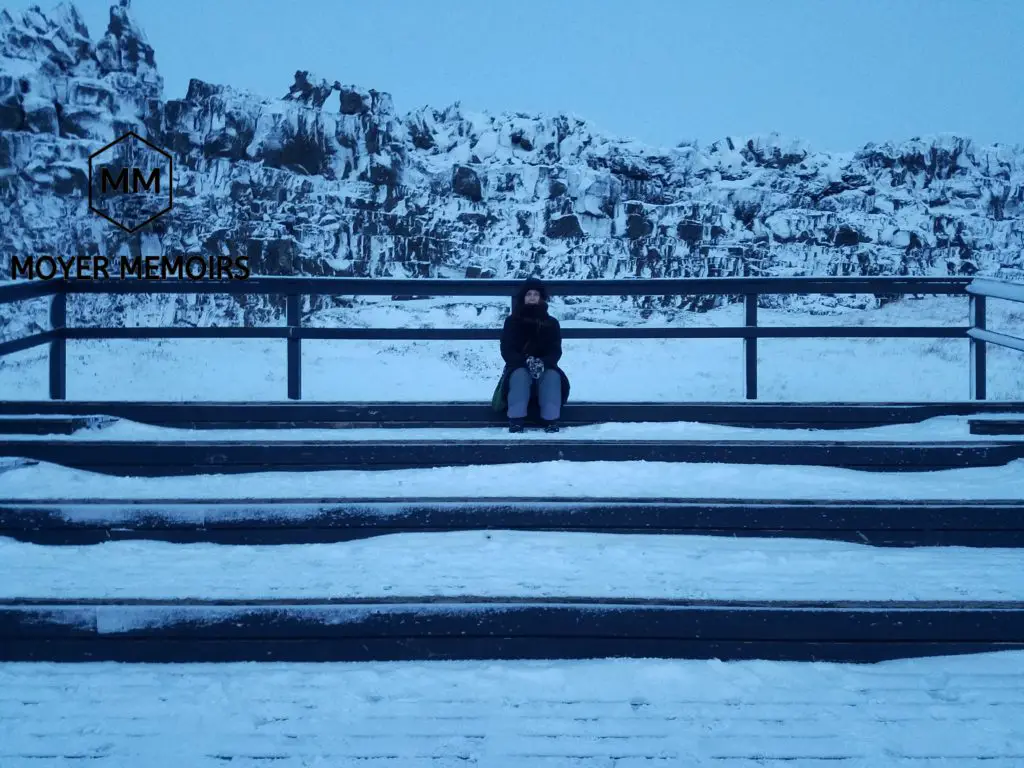 seating on viewing stands in the national park in Iceland