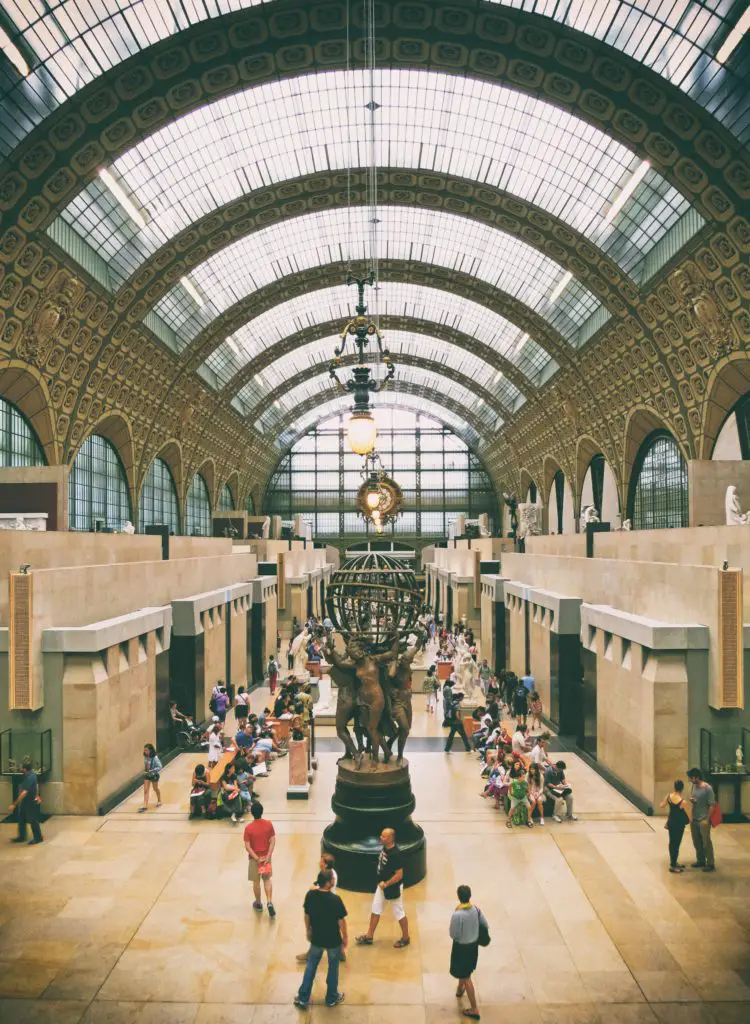 Inside view of museum in Paris
