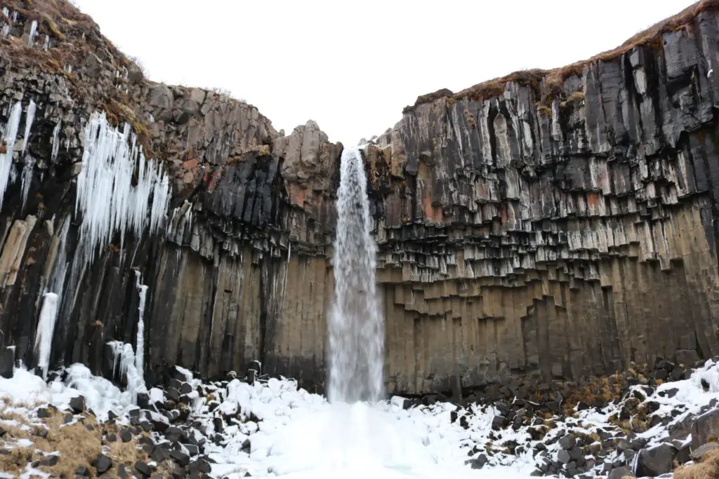 svartifoss waterfall