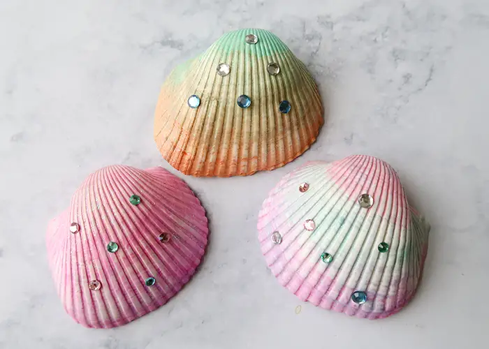 Mermaid Shells - seashell craft