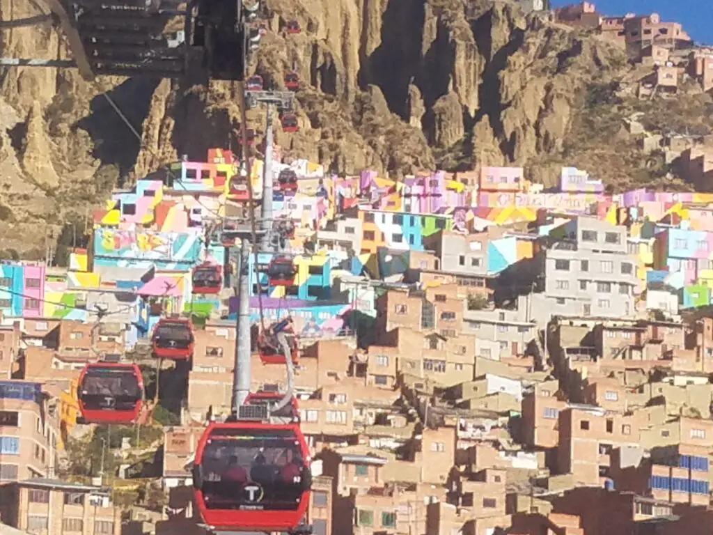 colorful houses in La Paz bolivia