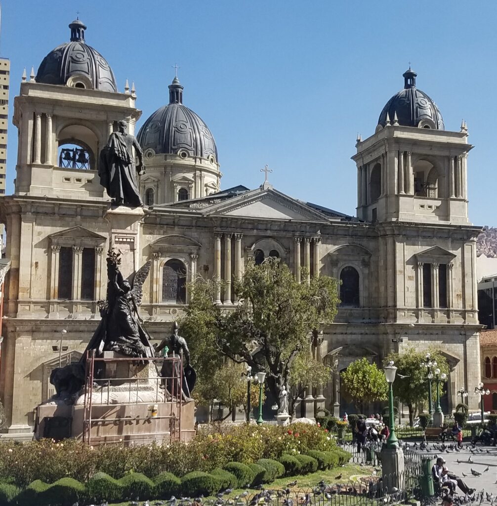 view of la paz cathedral