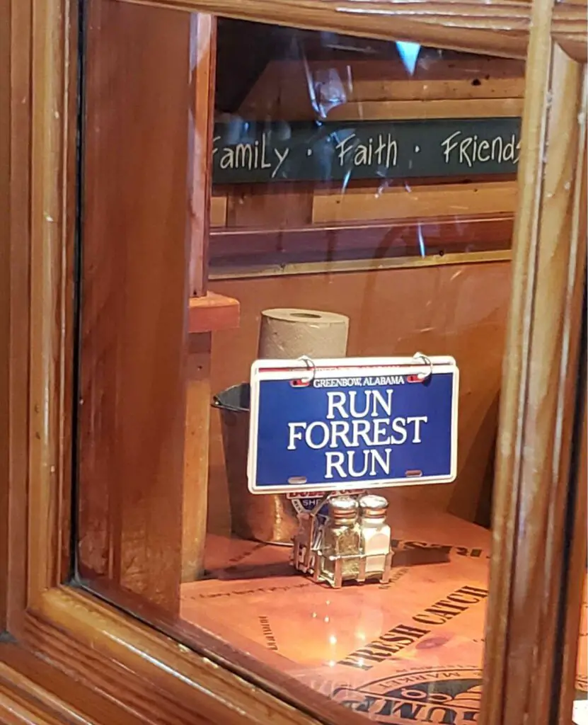 Run Forrest Run sign