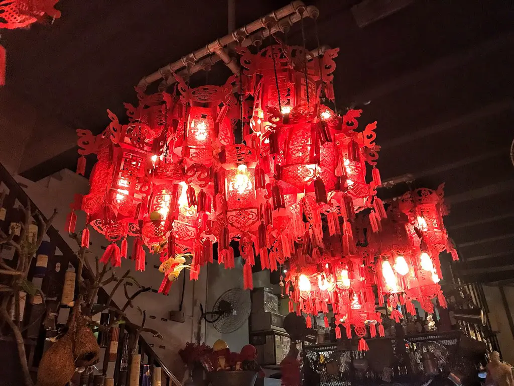 glowing lanterns