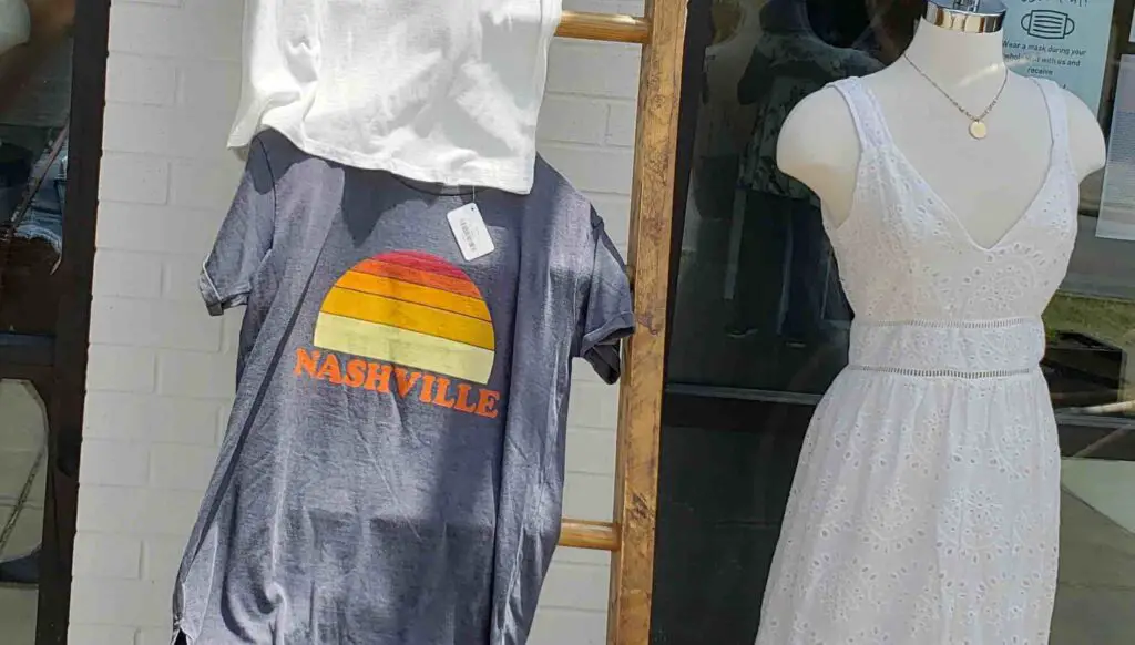 Nashville tshirts at Finnleys shop on 12 South