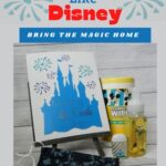 Disney castle on an art board as a craft to make at home