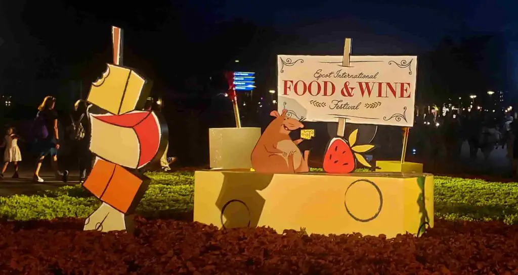 Remy in Epcot's Food and Wine Festival