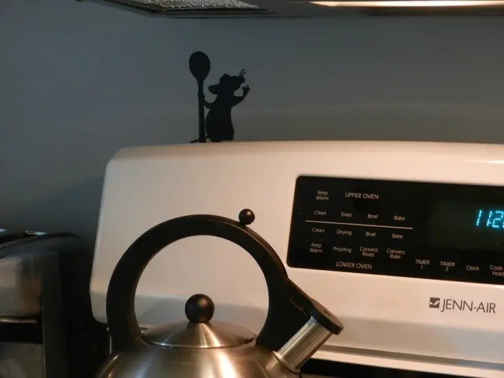 Remy decal in your kitchen to make it feel like disney at home