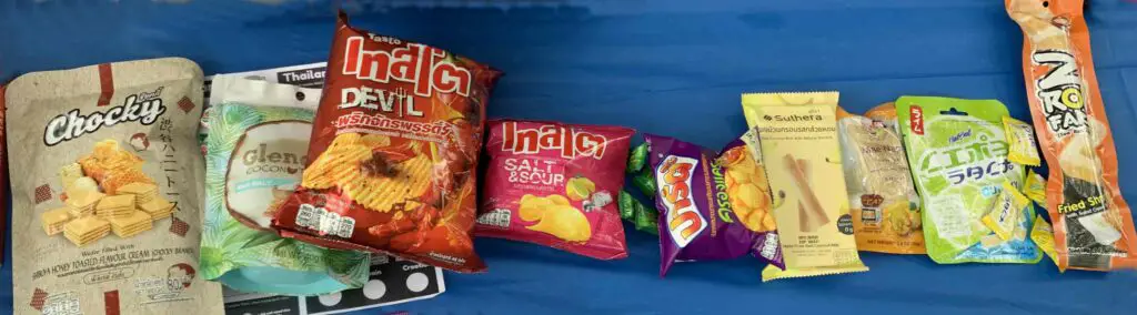 Lineup of Best Snack from Thailand from Universal Yums