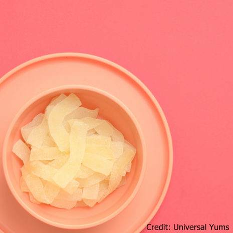 Salty Lime Gummies in bowl