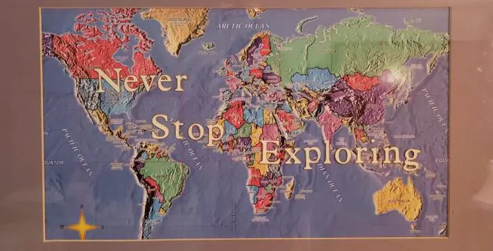 Never stop Exploring Map