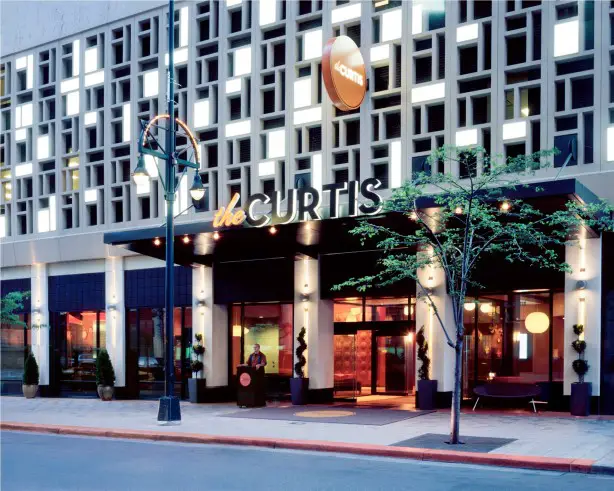 Exterior of Curtis Hotel in Denver