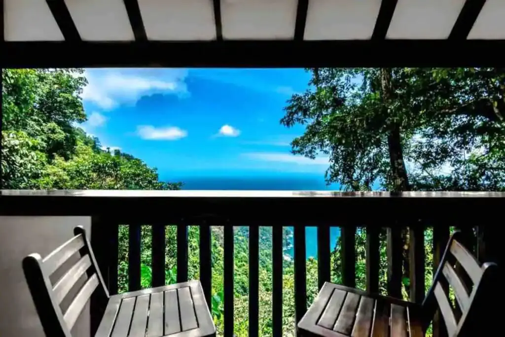 view from cabin in Trinidad and Tobago