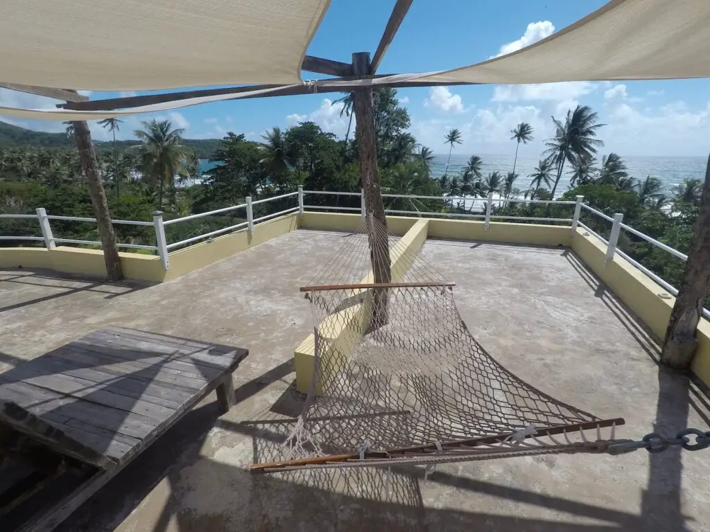 Bago oceanview beachhouse in tobago- rooftop terrace