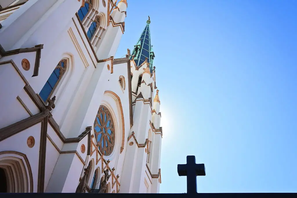 top view of Basilica in savannah during an empty-nest trip