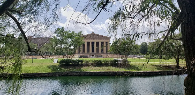 Greek Revival architecture at the Parthenon at Centennial Park in Nashville