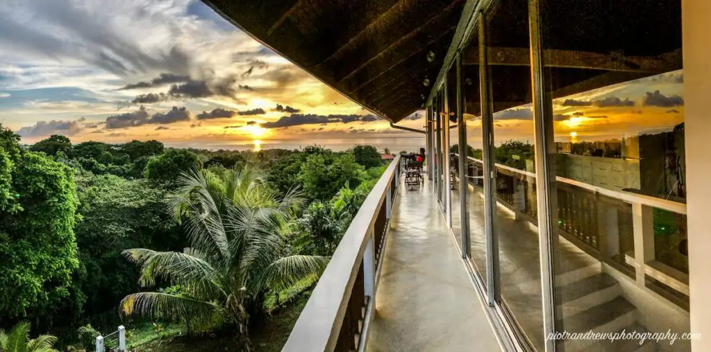 overlooking the canopy from the balcony of firefly treetop villa- Tobago apartment for rent