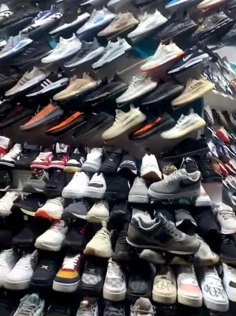 lots of shoes on a wall for sale in turkey for what to buy in turkey