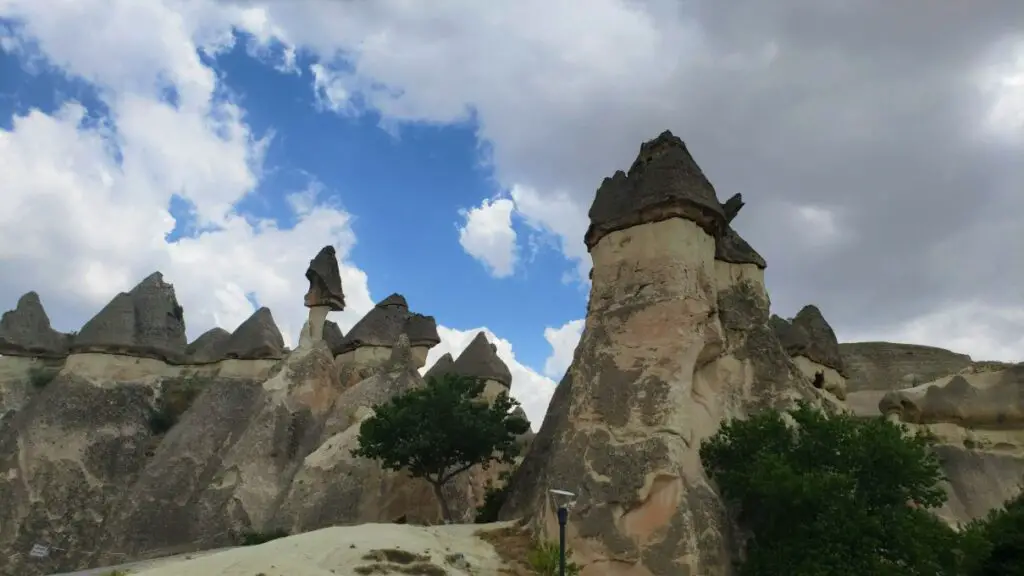 view of landscape in Monks Valley on a 2 day trip in Cappadocia