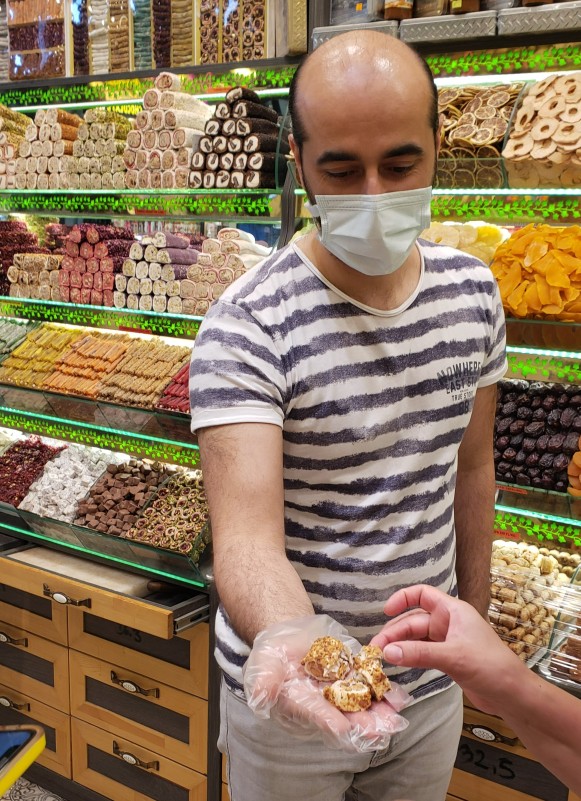 Sampling Turkish Delight at the Grand Bazaar