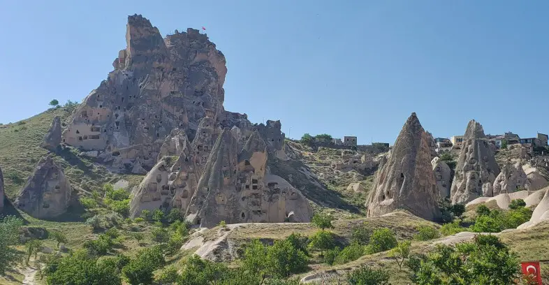 Uchisar Castle - great site to see in Cappadocia Turkey