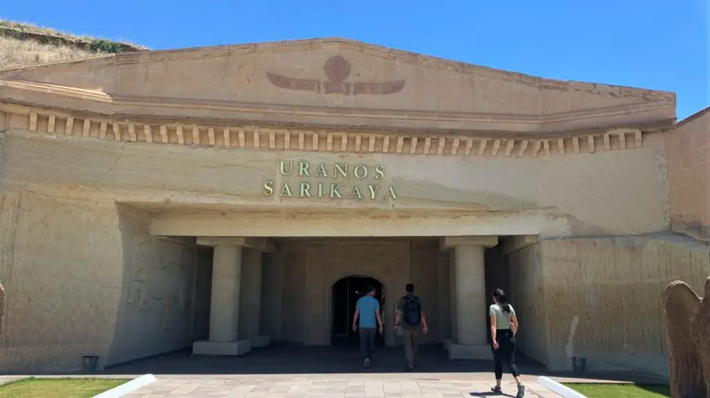 Entrance to Cave restaurant in avanos cappadocia turkey