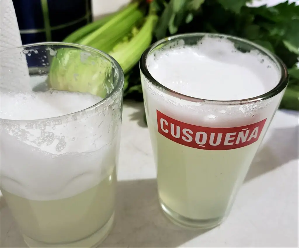 2 glasses full of Peruvian Drink - lemonade
