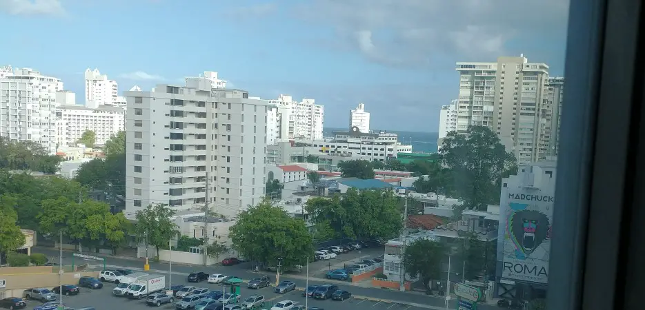 view of buildings and hotels near a beach in san juan puerto rico