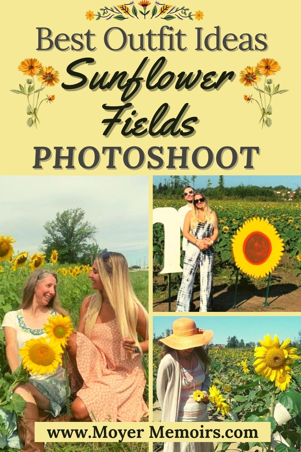 Cute Outfits to Wear in a Sunflower Field - Moyer Memoirs