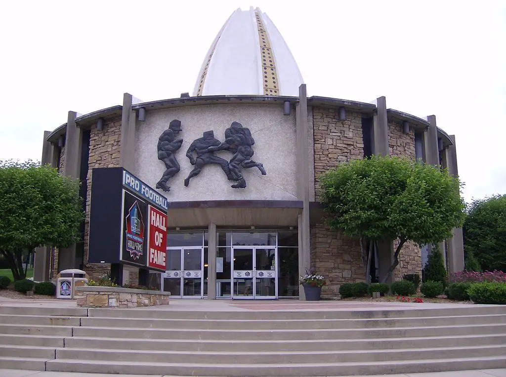 Entrance to Pro Football Hall of fame Museum