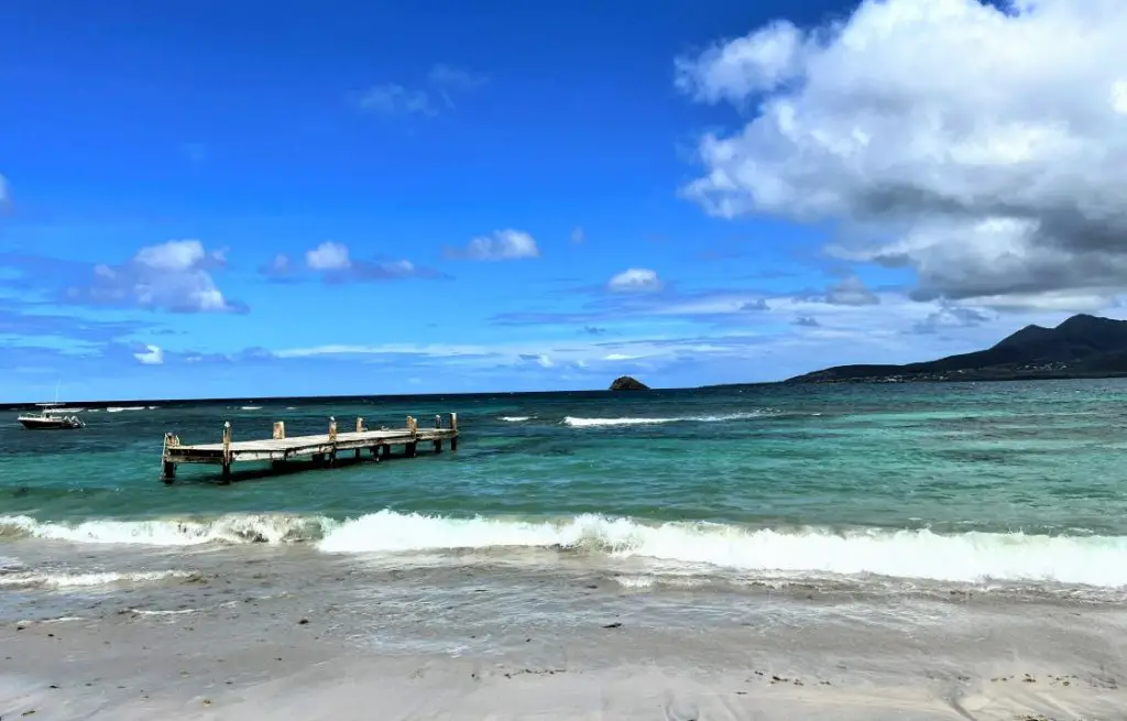 Beautiful sandy beach and water  - Beaches in St Kitts - Turtle Beach