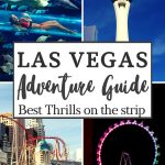 pin for rides in Las Vegas like a roller coaster and ferris wheel for adventurous things to do in Las Vegas