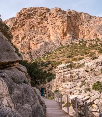 picturesque view at caminito-del-rey-spain