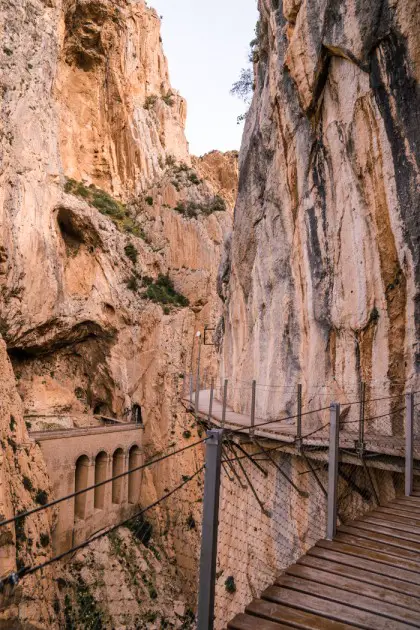 grand view of caminito-del-rey-spain