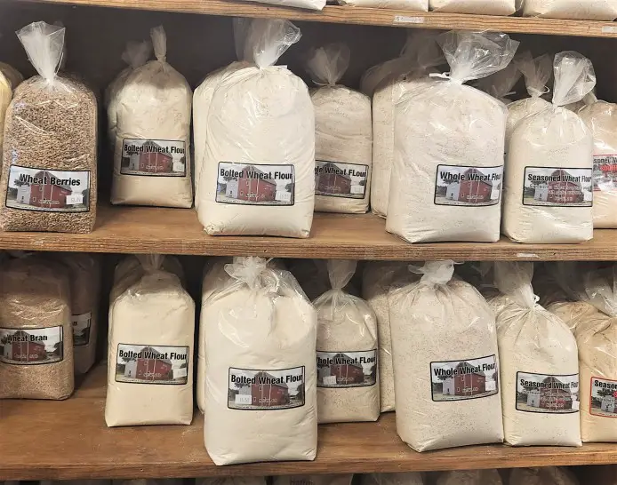 flour being sold at the mill in abilene kansas
