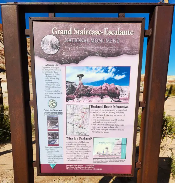 Sign for Grand Staircase Escalante - great sites to see on a southern Utah road trip