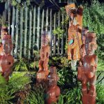 wooden carvings on a trip to Rotorua New Zealand