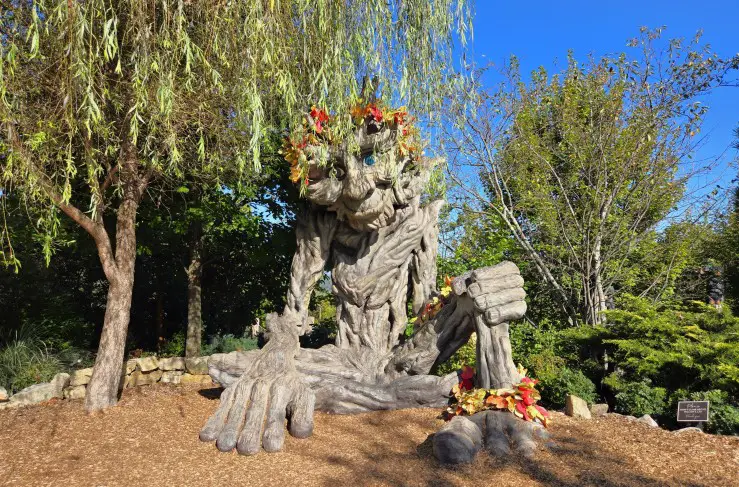 Large Wooden Troll in the trees